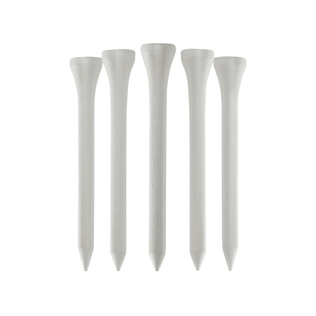 100 white golf tees (7 cm)